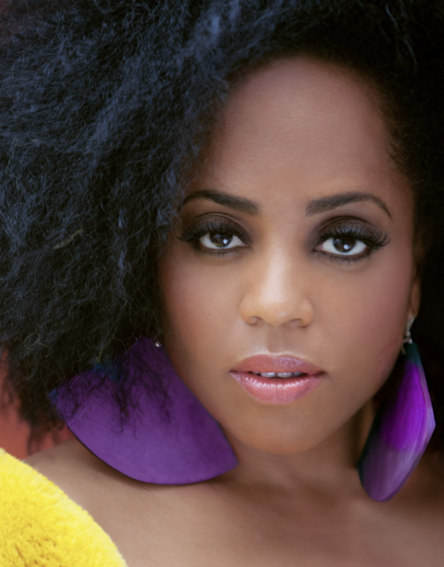 Rhonda Ross purple earrings